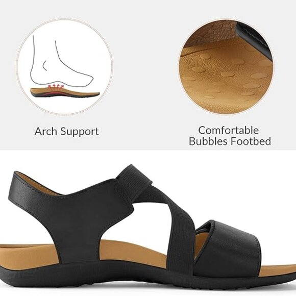 My Soft Women's Sandals Size 7 in Black - Picture 7 of 11